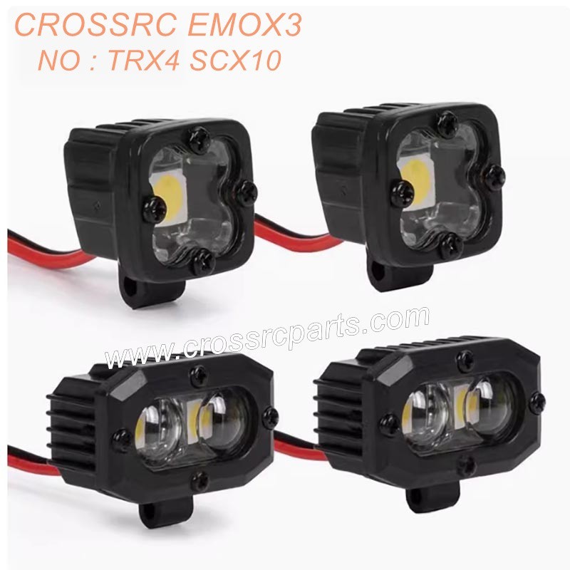 CROSSRC EMO X3 Off-Road Car RTR Parts LJF bumper spotlight TRX4 SCX10-1