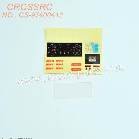 76-CROSSRC SGSR SP FR SU KR VR accessories Instrument panel back panel with sticker CS-97400413-1