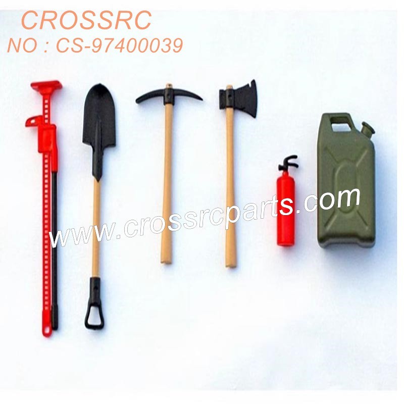 89-CROSSRC SGSR SP FR SU KR VR accessories Simulation shovel, axe, hoe, escape device, fire extinguisher, oil drum CS-97400039