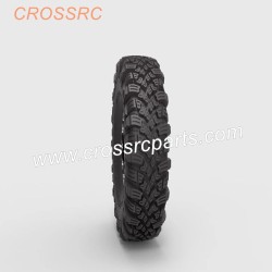 121-CROSSRC SGSR SP FR SU KR VR accessories 1.9-inch Black Rock tire with dual-stage inner tube (soft)-1