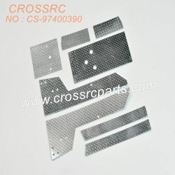 132-CROSSRC SGSR SP FR SU KR VR accessories Metal skid plate CS-97400390-2