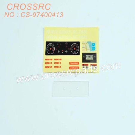 145-CROSSRC SGSR SP FR SU KR VR accessories, real instrument panel back panel with stickers CS-97400413-1