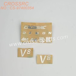 150-CROSSRC SGSR SP FR SU KR VR accessories simulated front metal sticker CS-97400354-1