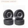 CROSSRC EMOX2 Big Lion RC CAR Parts 2.2 inch black mud wheel boots tire-2