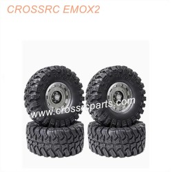 CROSSRC EMOX2 Big Lion RC CAR Parts 2.2 inch black mud wheel boots tire-3