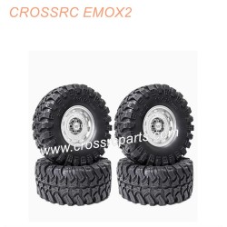 CROSSRC EMOX2 Big Lion RC CAR Parts 2.2 inch black mud wheel boots tire-4