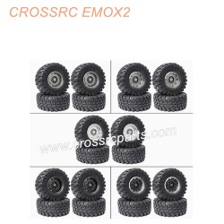 CROSSRC EMOX2 Big Lion RC CAR Parts 2.2 inch black mud wheel boots tire-5