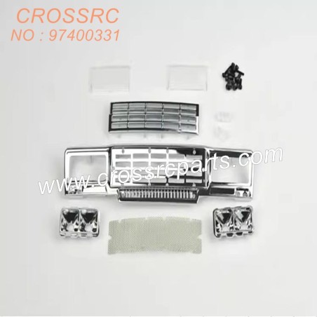 191-CROSSRC SGSR SP FR SU KR VR accessories Electroplated square lamp front face kit (excluding lamp group) chrome 97400331