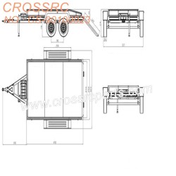 45-CROSSRC MC4 MC6 Accessories Simulation Full Trailer KIT Kit CS-90100023-4