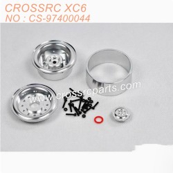 11-CROSSRC XC6 parts 1.9-inch silver aluminum alloy metal wheels CS-97400044-1