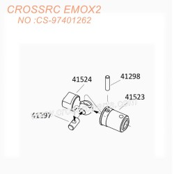 CROSSRC EMOX2 Big Lion RC CAR Parts Drive shaft metal parts CS-97401262