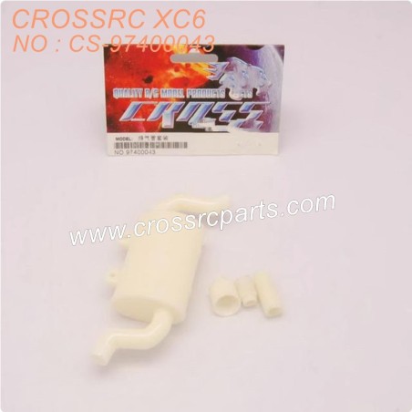 13-CROSSRC XC6 Parts Universal exhaust pipe set (not attached and painted) CS-97400043-1