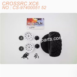 22-CROSSRC XC6 parts 1.9-inch climbing car herringbone tire assembly metal wheel tire CS-97400051 52-2