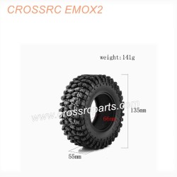 CROSSRC EMOX2 Big Lion RC CAR Parts LJF 2.6-inch climbing car tire skin-4