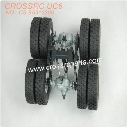 3-CROSSRC UC6 Parts eight-wheel metal double rear axle with suspension CS-96312306-1