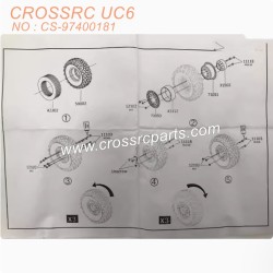 9-CROSSRC UC6 Parts Metal wheel set CS-97400181-3