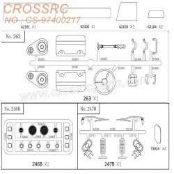 7-CROSSRC GC4 GC4M accessories Front set CS-97400217-3