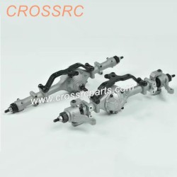 10-CROSSRC GC4 GC4M HC4 Parts G4 Metal Front and Rear Axle Set Black-1