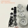 4-CROSSRC PG4 PG4S PG4L accessories PG4L dual rear wheels 1.9-inch metal wheel and tire assembly set CS-97400219-3