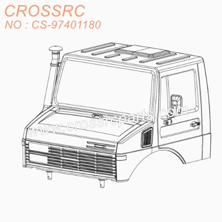 20-CROSSRC Other accessories Silver front body (assembled) CS-97401180-1