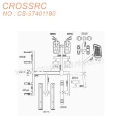 20-CROSSRC Other accessories Silver front body (assembled) CS-97401180-3