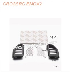 CROSSRC EMOX2 Big Lion RC CAR Parts Nylon three-dimensional engine cover cooling vents with labels-1