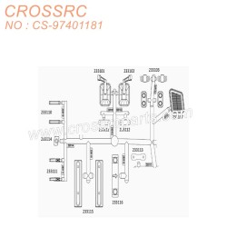 21-CROSSRC Other accessories Transparent front body (bulk) CS-97401181-3