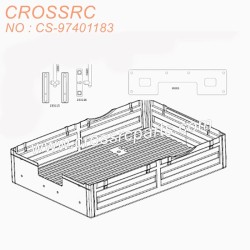 22-CROSSRC Other accessories Transparent body assembly Body CS-97401183-1