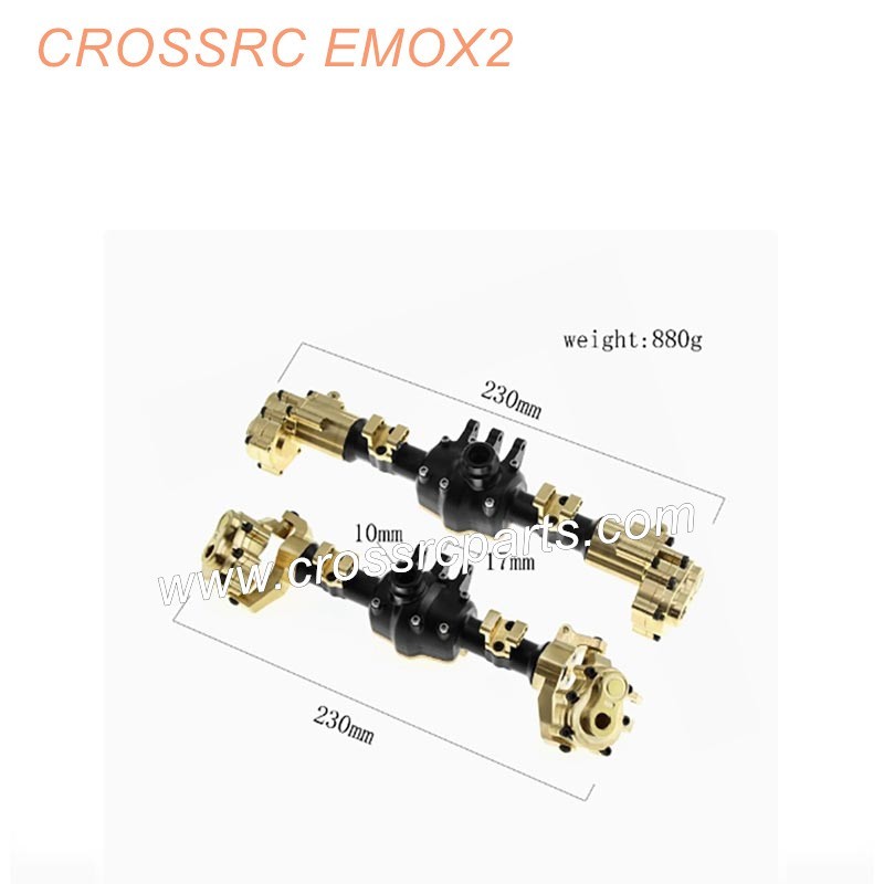 CROSSRC EMO X2 Off-Road Car RTR Upgrade Parts upgrade metal front axle rear axle Bridge housing assembly-1