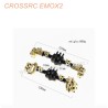 CROSSRC EMO X2 Off-Road Car RTR Upgrade Parts upgrade metal front axle rear axle Bridge housing assembly-1