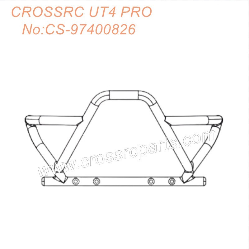 CROSSRC UT4 Pro 1/7 Climbing Car Parts front bumper CS-97400826