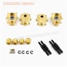 CROSSRC EMOX2 Big Lion RC CAR Upgrade Parts thickened output shaft + bridge cover set