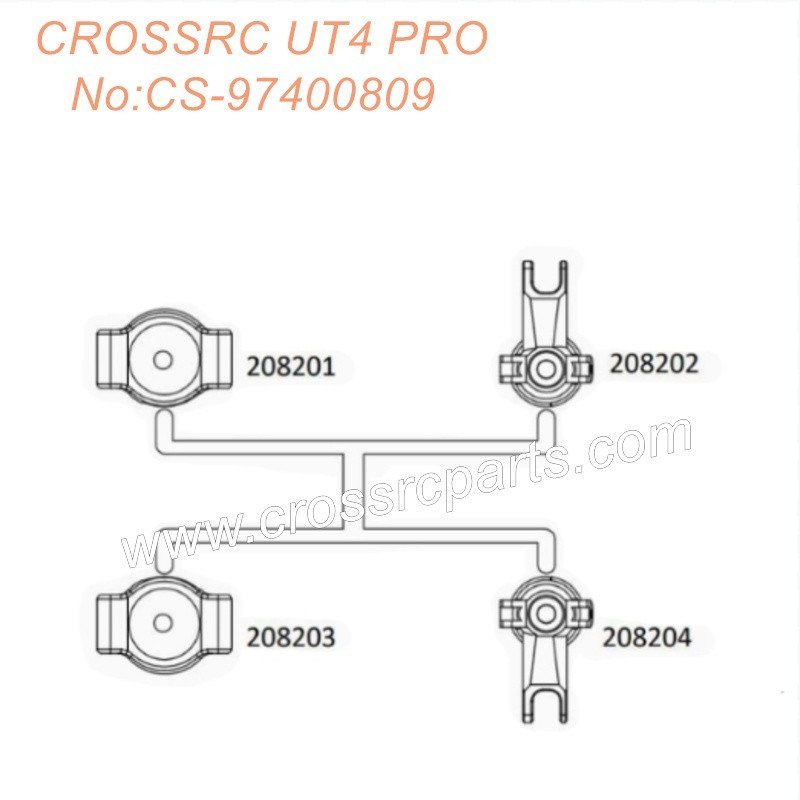 CROSSRC UT4 Pro Off-Road Car Parts steering cup assembly CS-97400809