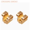 CROSSRC EMOX2 Big Lion RC CAR Upgrade Parts Front and rear axle upgrade brass metal tie rod seat shock absorber base-4