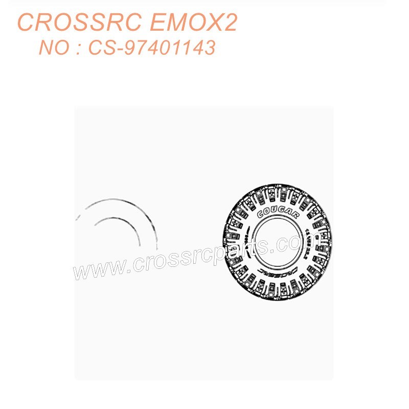 CROSSRC EMOX2 Big Lion RC CAR Parts tire 50056 42329 CS-97401143-1