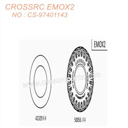 CROSSRC EMOX2 Big Lion RC CAR Parts tire 50056 42329 CS-97401143-2