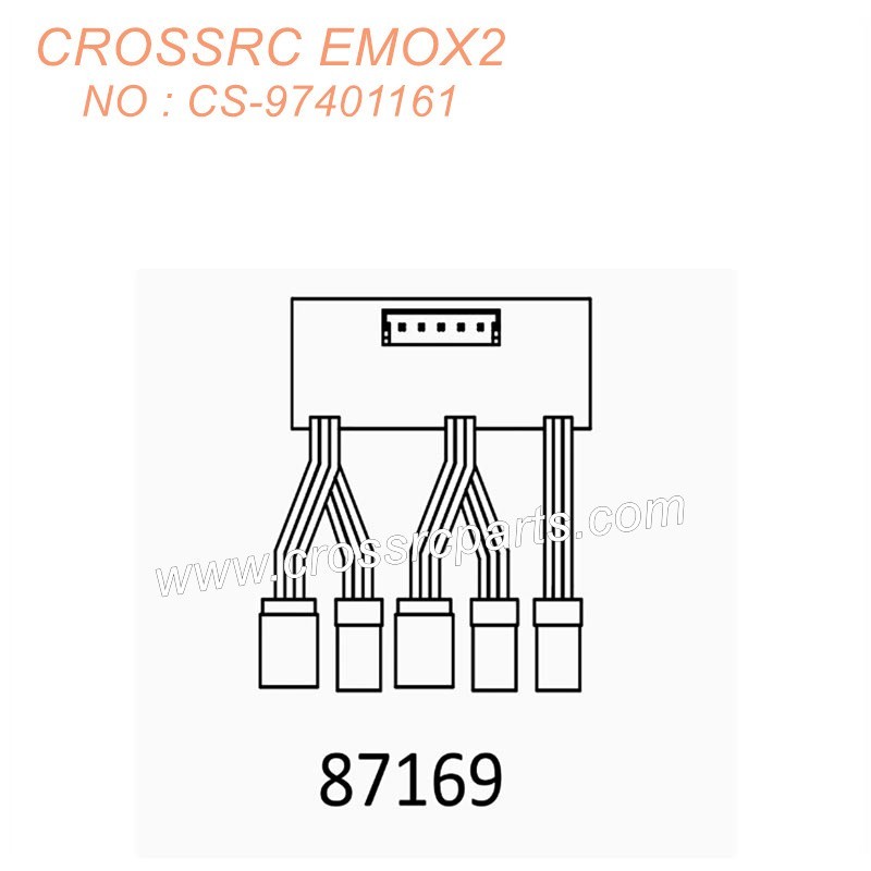 CROSSRC EMO X2 1/8 Climbing Car Parts Y-line module 87169 CS-97401161-1