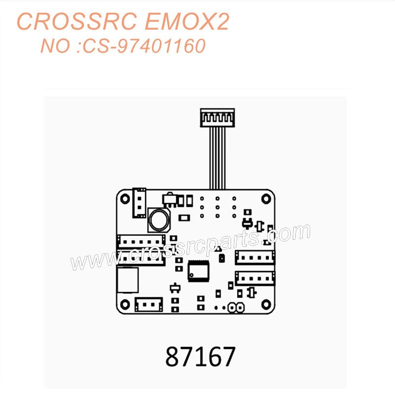 CROSSRC EMO X2 1/8 Climbing Car Parts light control motherboard 87167 CS-97401160-1