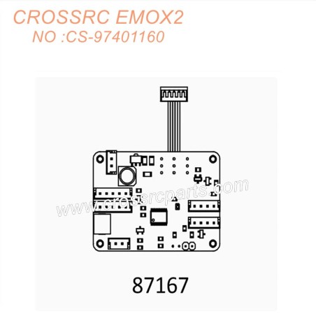 CROSSRC EMO X2 1/8 Climbing Car Parts light control motherboard 87167 CS-97401160-1