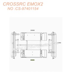 CROSSRC EMO X2 1/8 Climbing Car Parts pedal CS-97401154