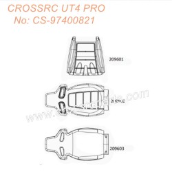 CROSSRC UT4 Pro Tiger Shark RC CAR Parts Simulation seat CS-97400821