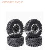 CROSSRC EMOX Big Rhino RC CAR Parts 2.2-inch black mud wheel boots tire-5