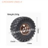 CROSSRC EMOX Big Rhino RC CAR Parts 2.2-inch ET37 wheel boots tire-1