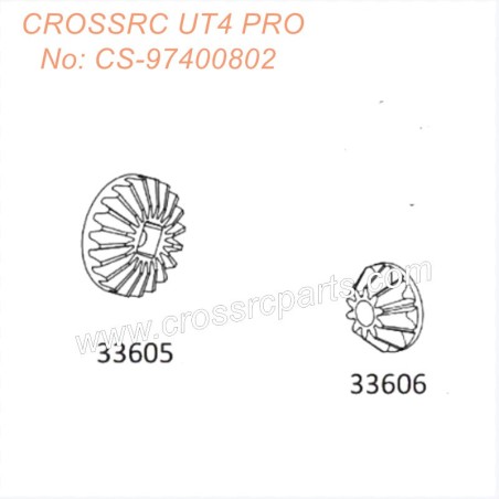 CROSSRC UT4 Pro Off-Road Car Parts Differential Gear CS-97400802