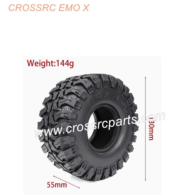 CROSSRC EMOX Big Rhino RC CAR Parts  LJF 2.2-inch Climbing Vehicle Tire Boots-1