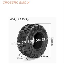 CROSSRC EMOX Big Rhino RC CAR Parts LJF 2.6 Inch Climbing Car Tire Skin-2