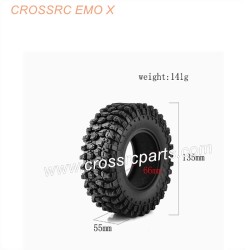 CROSSRC EMOX Big Rhino RC CAR Parts LJF 2.6 Inch Climbing Car Tire Skin-3