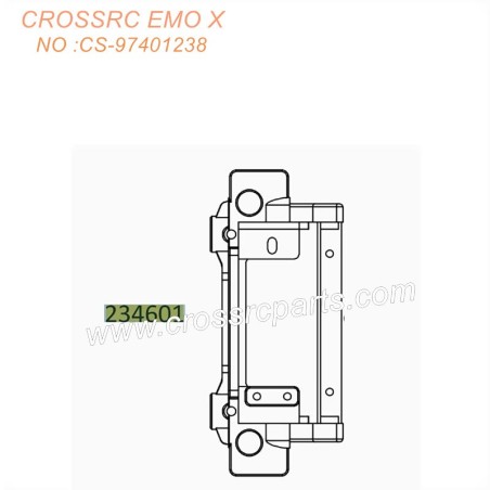 CROSSRC EMOX Big Rhino RC CAR Parts steering servo seat 234601 CS-97401238