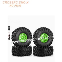 CROSS RC EMO X 1/8 RC Car Parts 2.2-inch Wheels + Tires R151-4